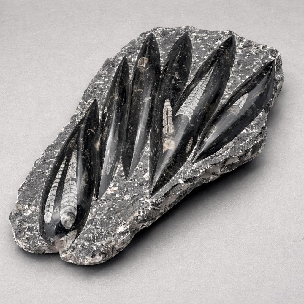 Orthoceras Fossil Plate Slab 1 Piece