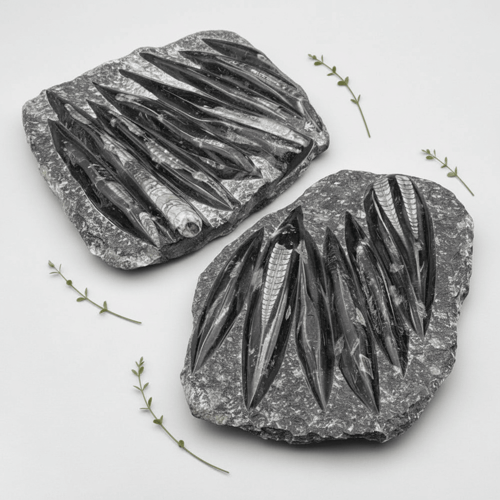 Orthoceras Fossil Plate Slab 1 Piece