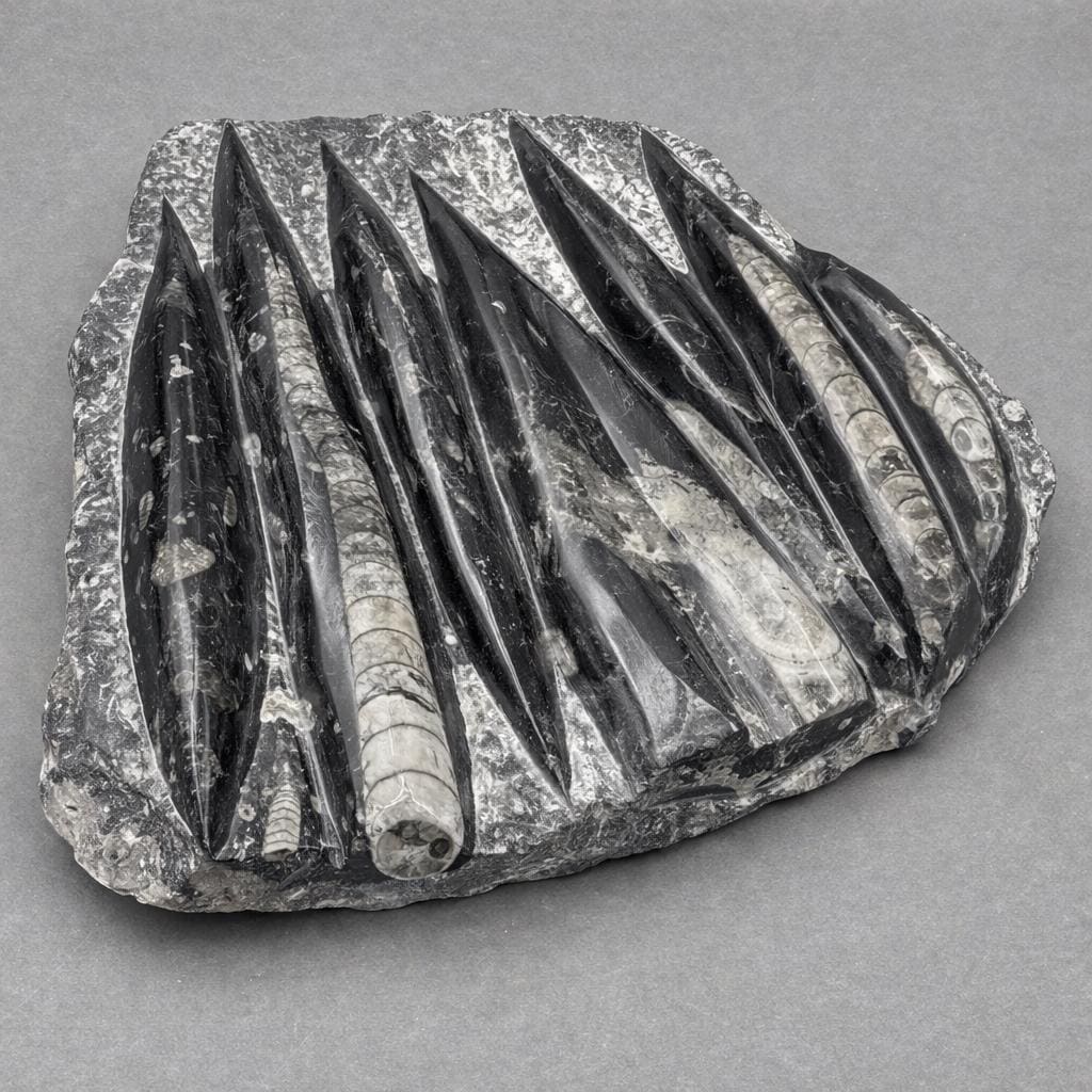 Orthoceras Fossil Plate Slab 1 Piece
