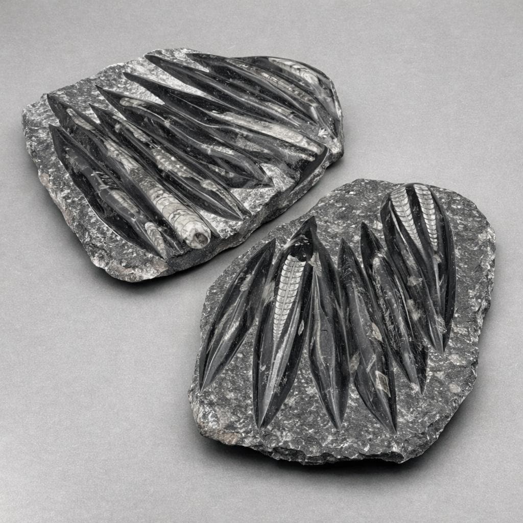 Orthoceras Fossil Plate Slab 1 Piece