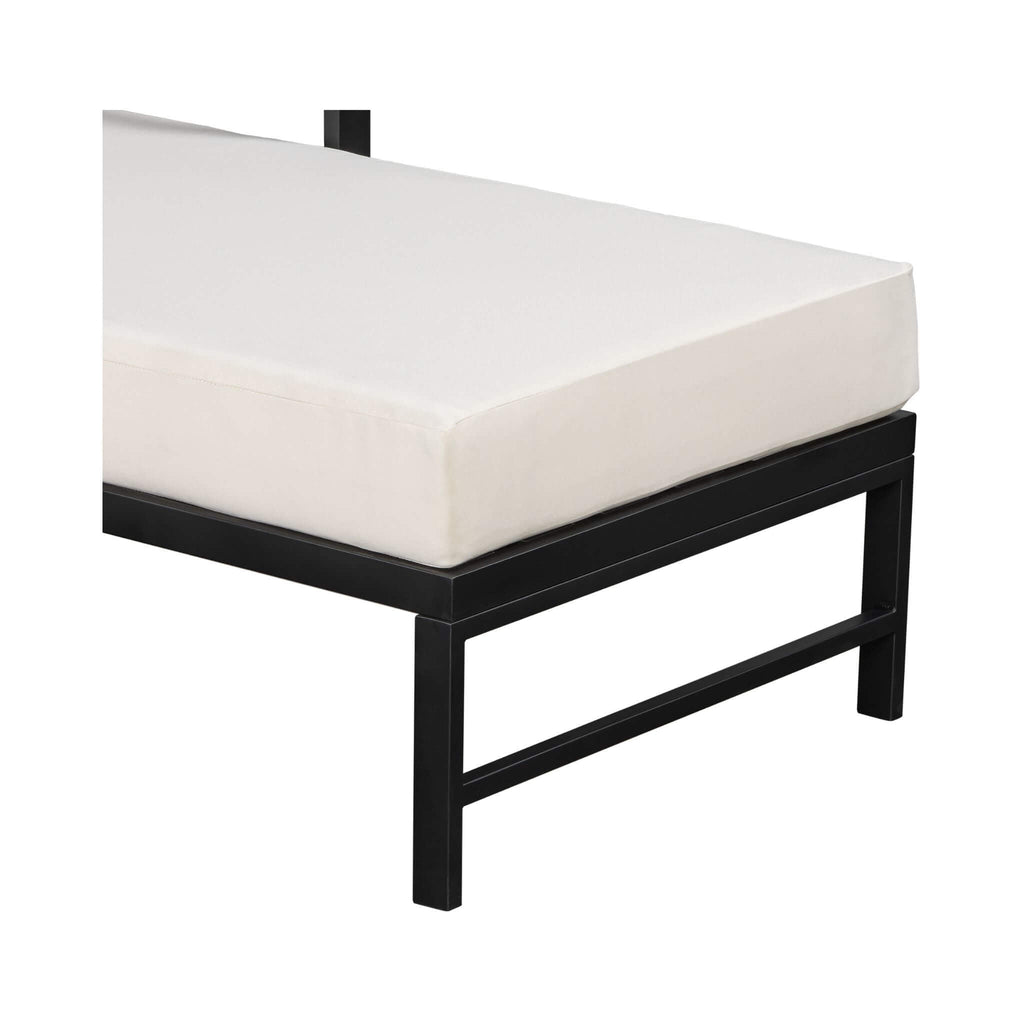 Alora Outdoor 3-Person L-Shaped Patio Sofa With Iron Frame And Thick Cushions [No Coffee Table] (SAK70213)