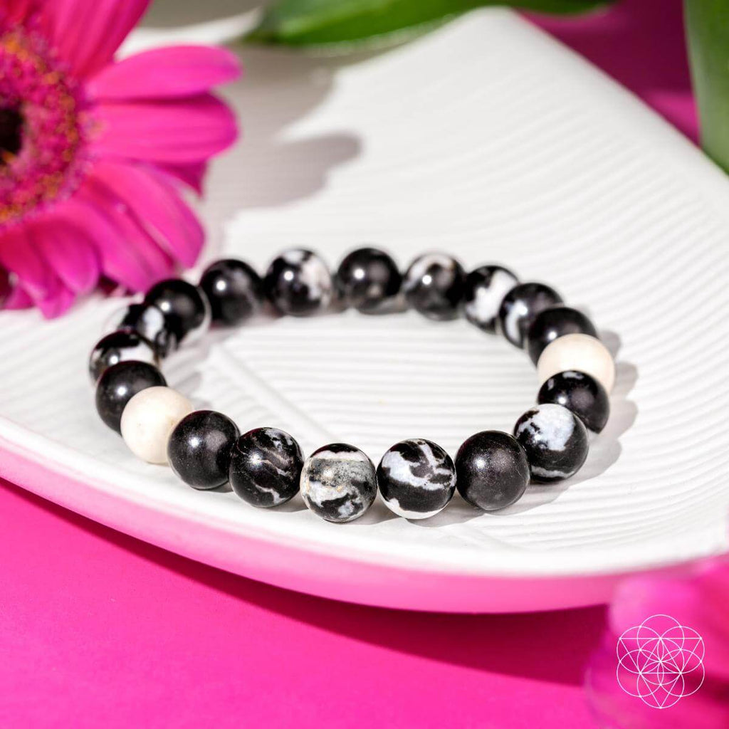 Permission to Pause - The Zebra Jasper Bracelet - The misfit market
