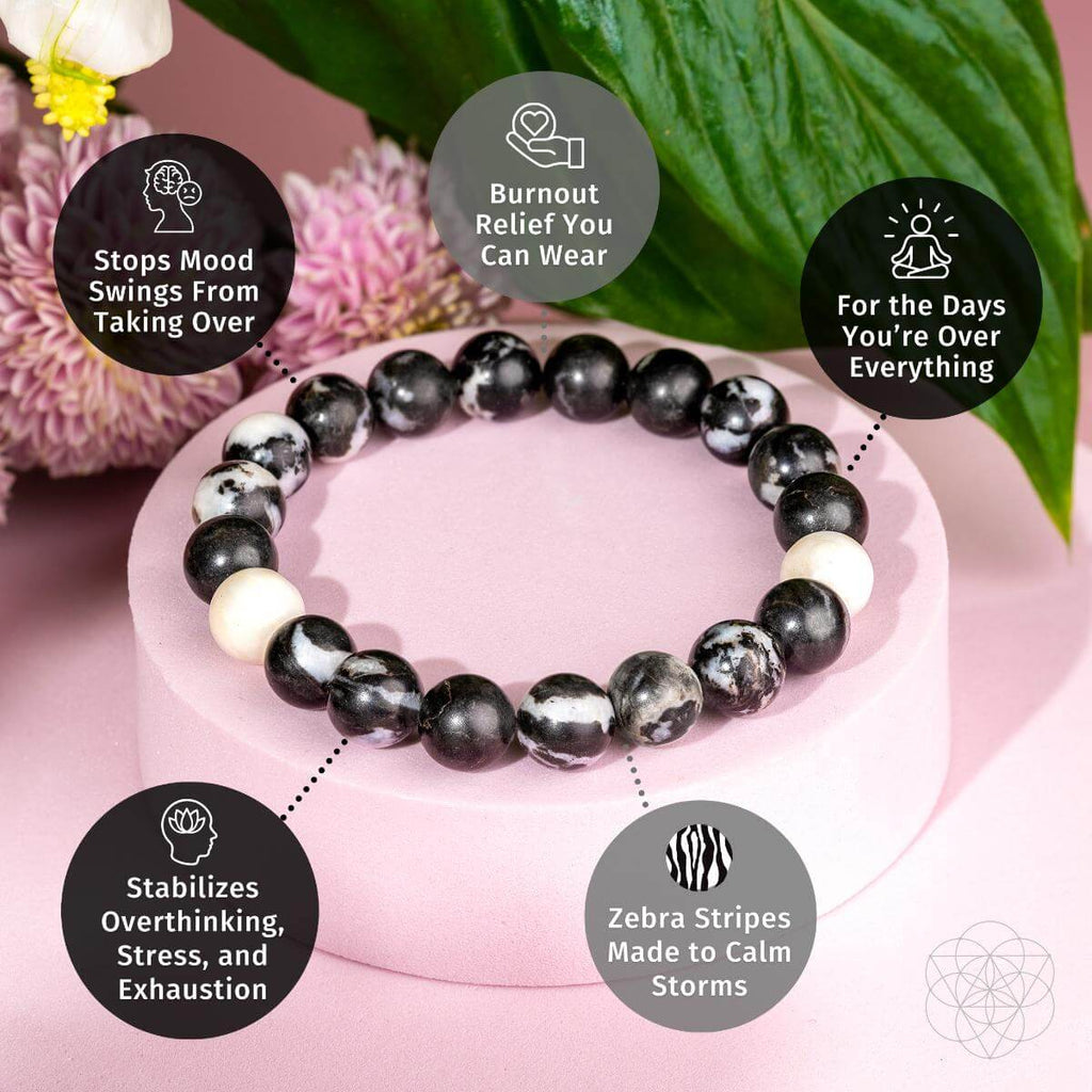 Permission to Pause - The Zebra Jasper Bracelet - The misfit market