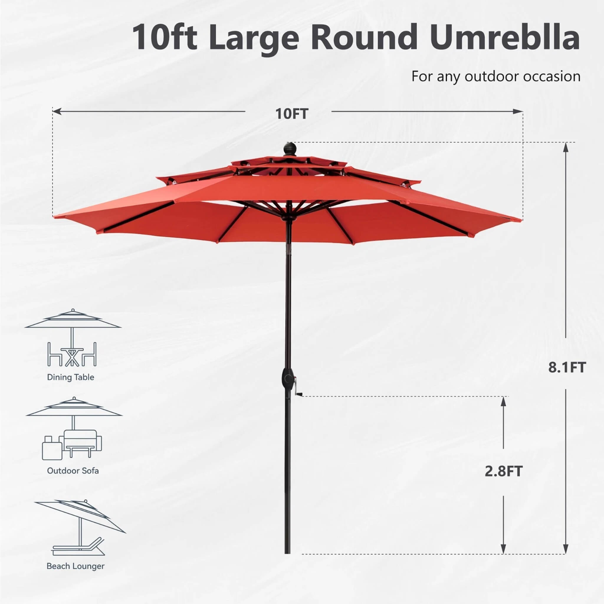 Alora Premium 6-Piece Bar Patio Furniture Set With Umbrella, Swivel Chairs, And Cushions (SAK90375)