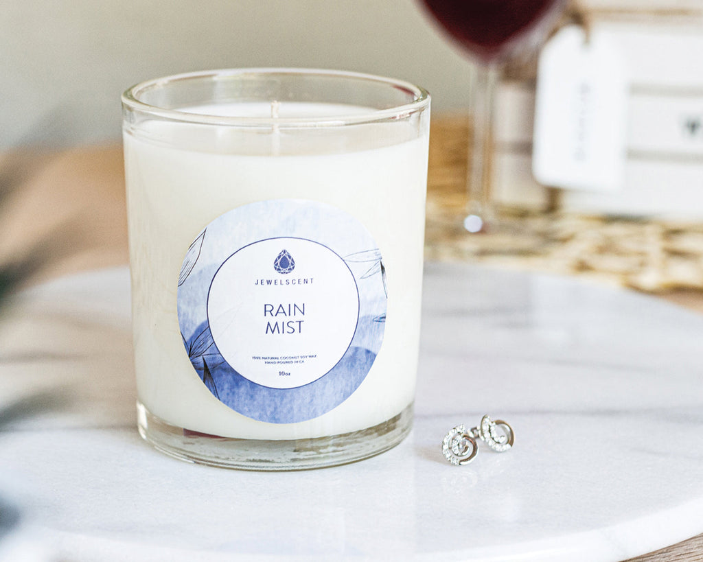 Rain Mist 10oz Mystery Jewelry Candle