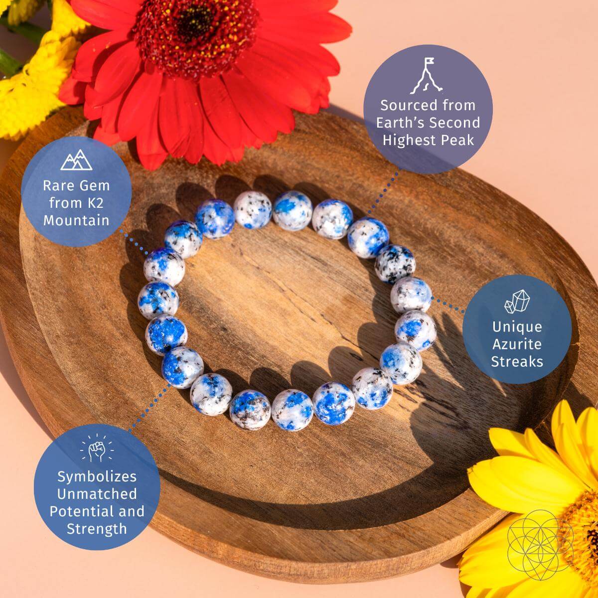 Rare K2 Stone Bracelet of Spiritual Adventure - The misfit market