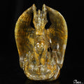 5.3" New Pietersite Hand Carved Crystal Dragon Sculpture, Crystal Healing