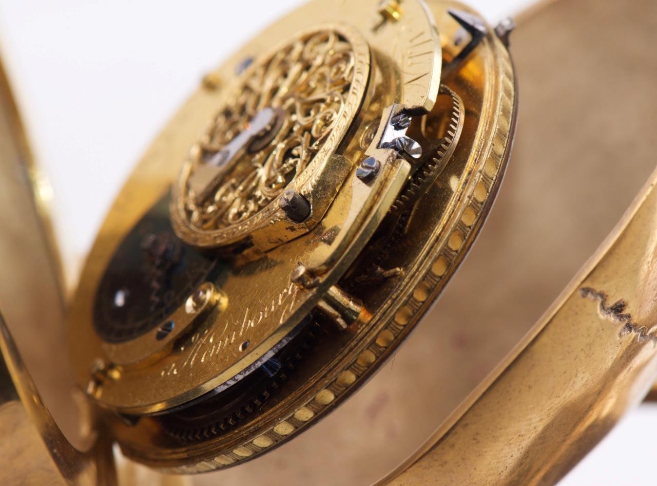 RARE Museum Quality Memento Mori Ormolu Gilt Bronze Skull Skeleton Desk Clock - The misfit market