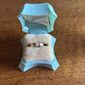 Antique 18K Yellow Gold Old European Cut Diamond Engagement Ring .25 Carat