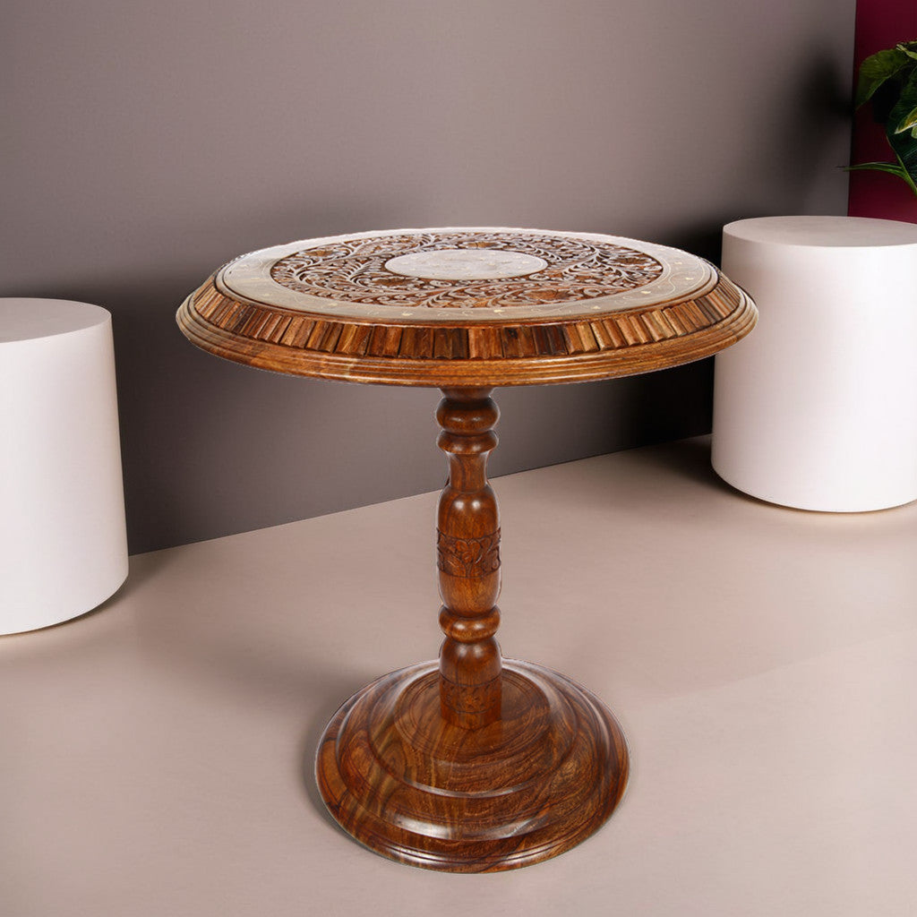 Table Antique Handmade | Carved Wood Coffee Table | Elegant & Unique Design - The misfit market