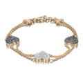 Elevate Your Elegance: Blue Sapphire and Diamond Bracelet in 14K Gold - The misfit market