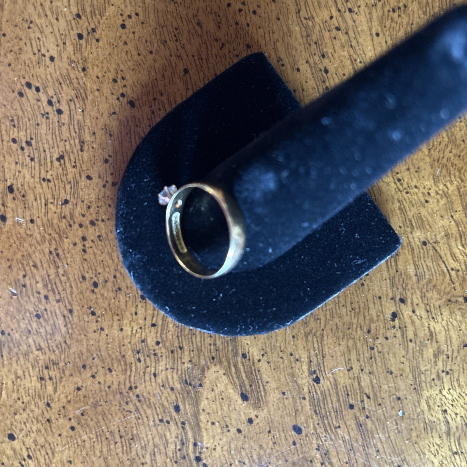 Antique 18K Yellow Gold Old European Cut Diamond Engagement Ring .25 Carat
