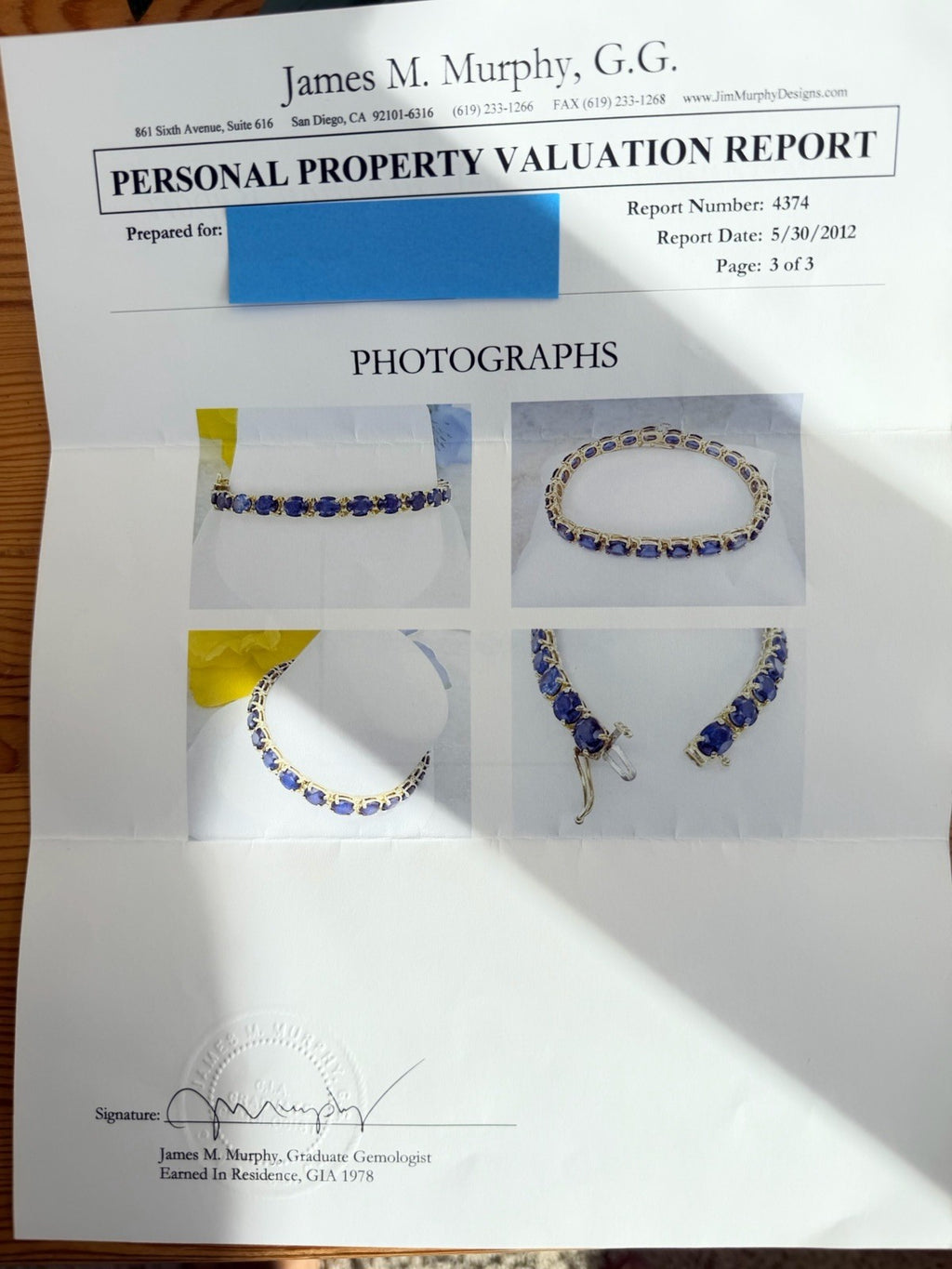 21.25ct Natural Blue Sapphire Tennis Bracelet 14K Yel Gold 25 Oval Stones 7.25” - The misfit market