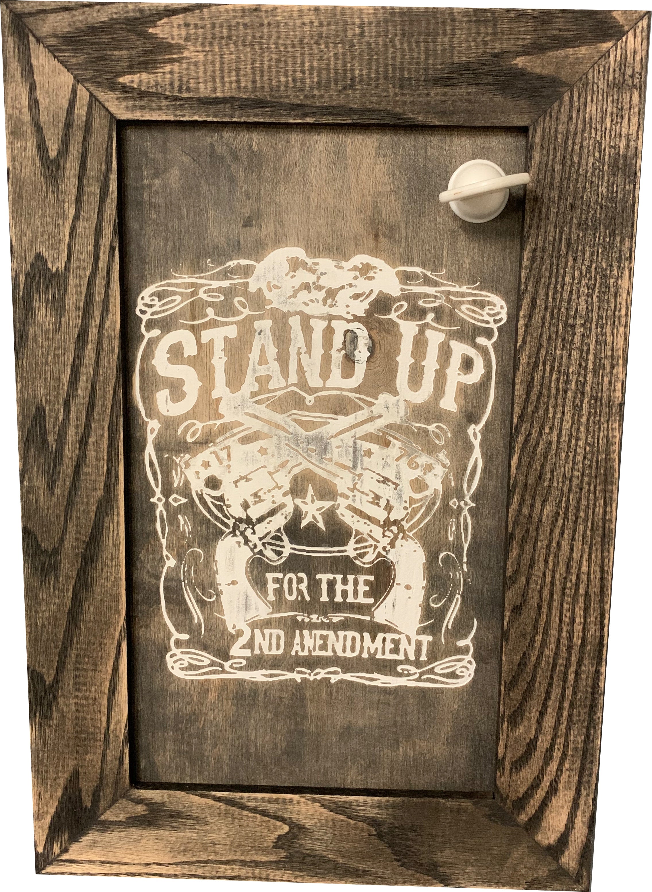 Stand Up for the 2nd Amendment Hidden Gun Storage Firearm Concealment Wall Decor - The misfit market