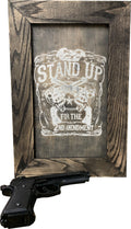Stand Up for the 2nd Amendment Hidden Gun Storage Firearm Concealment Wall Decor - The misfit market