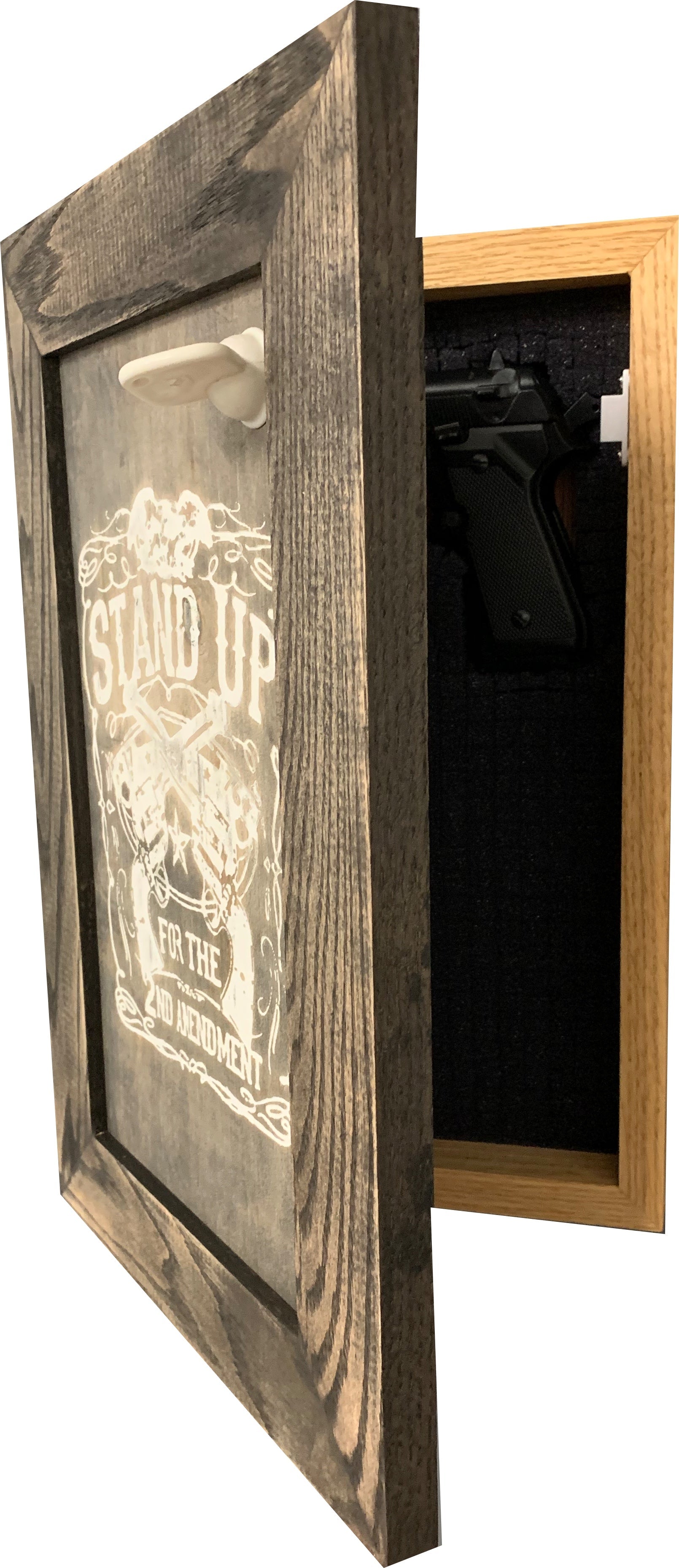 Stand Up for the 2nd Amendment Hidden Gun Storage Firearm Concealment Wall Decor - The misfit market