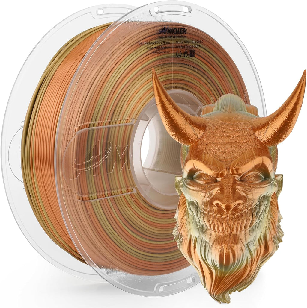 PLA Silk Rainbow 1.75mm, 1KG/2.2LB - The misfit market