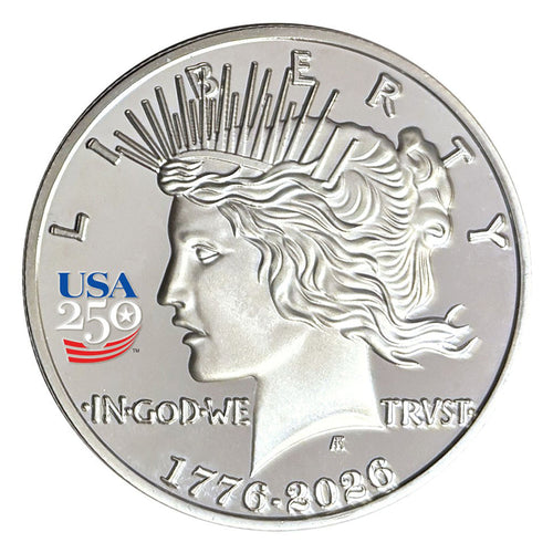 America's 250th Anniversary Peace Dollar Nickel Silver Proof Coin - The misfit market