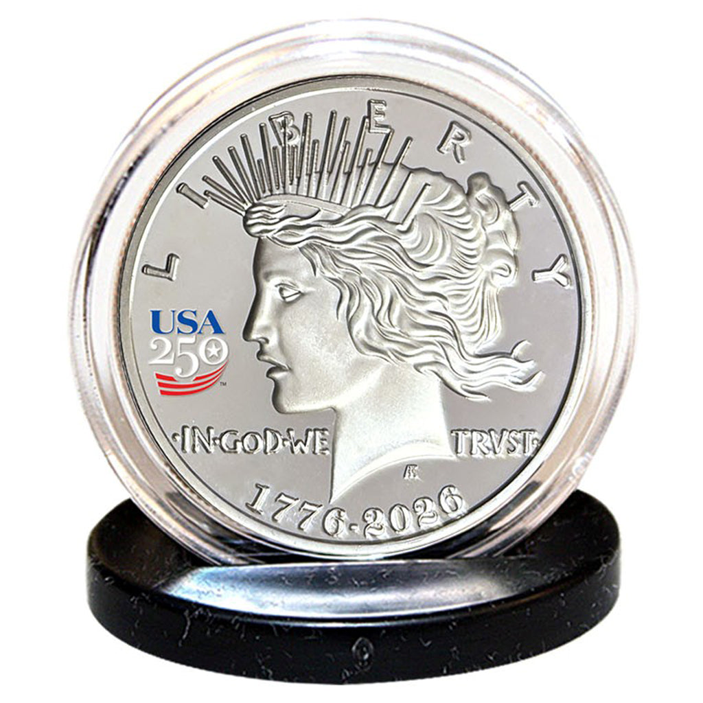 America's 250th Anniversary Peace Dollar Nickel Silver Proof Coin - The misfit market