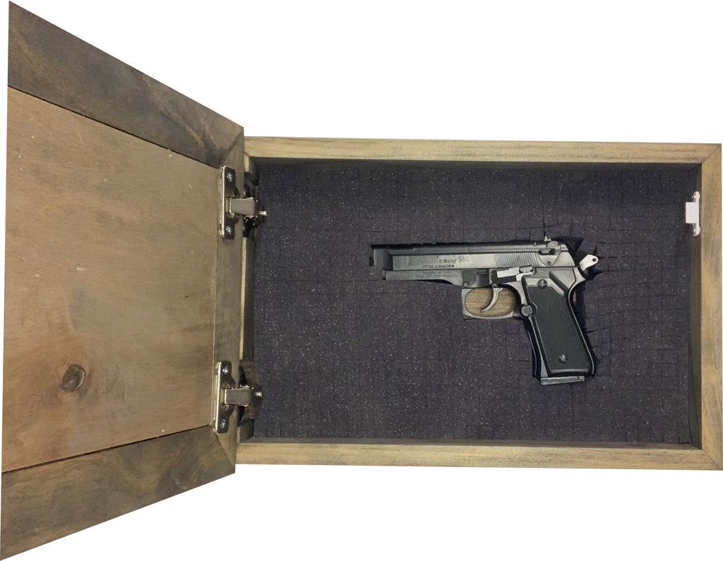 Decorative and Secure Gun Cabinet with Skull & American Flag Design - The misfit market