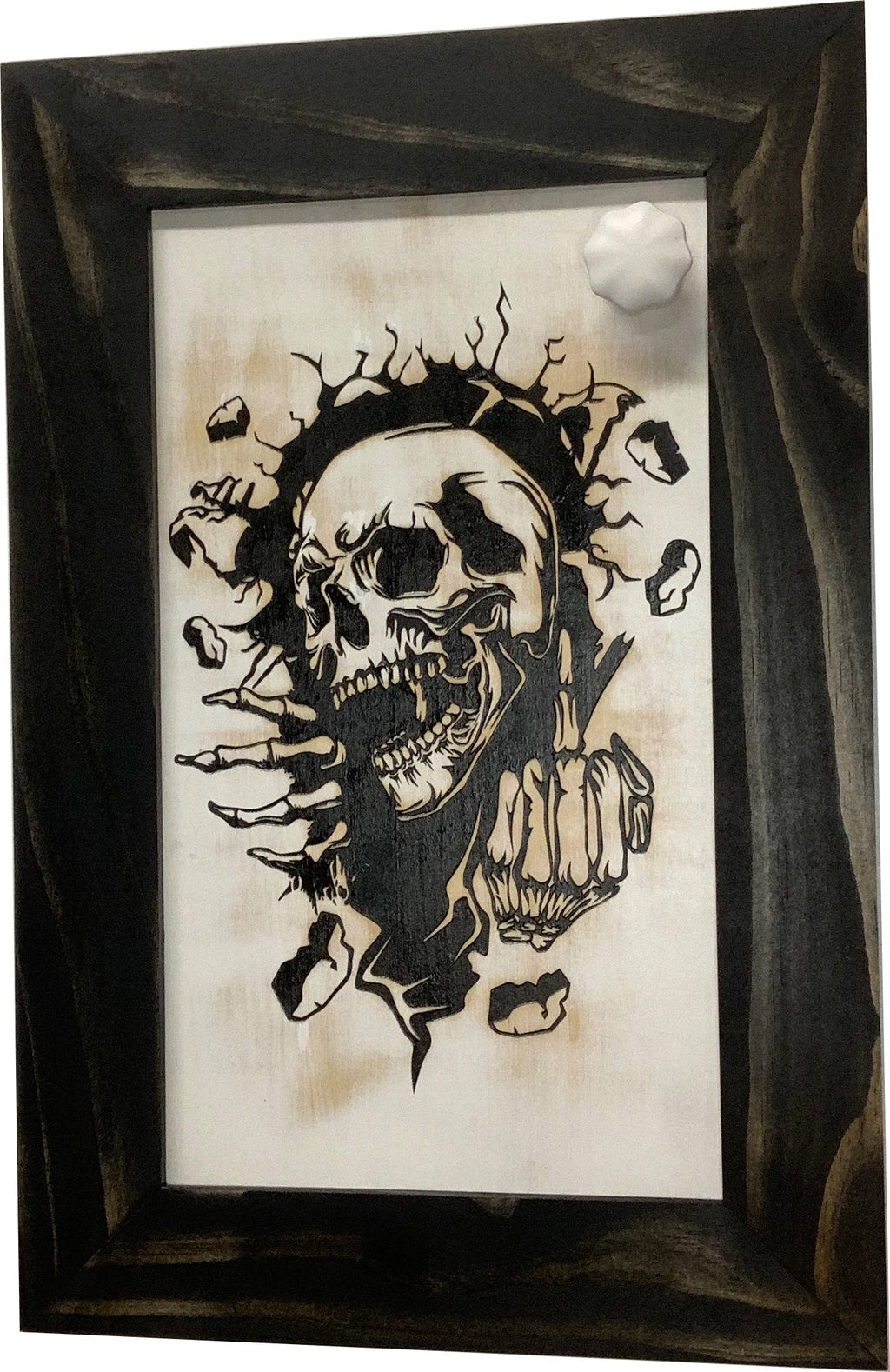 Gothic Skull Giving Middle Finger Decorative Gun Cabinet To Securely Store Your Gun In Any Room! - The misfit market