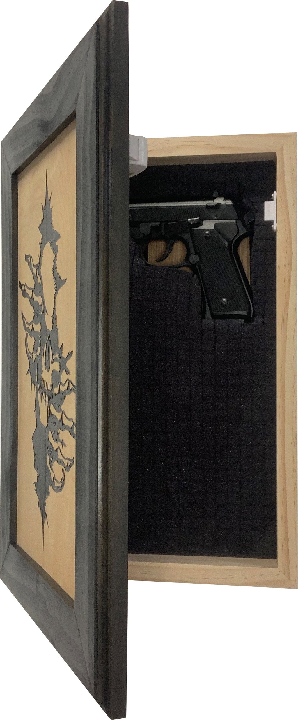 Gothic Skull Through The Wall Decorative Gun Cabinet To Securely Store Your Gun In Any Room! - The misfit market