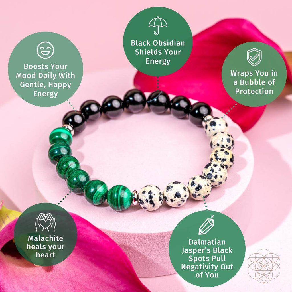 Soul Reset: Dalmatian Jasper Bracelet of Healing - The misfit market