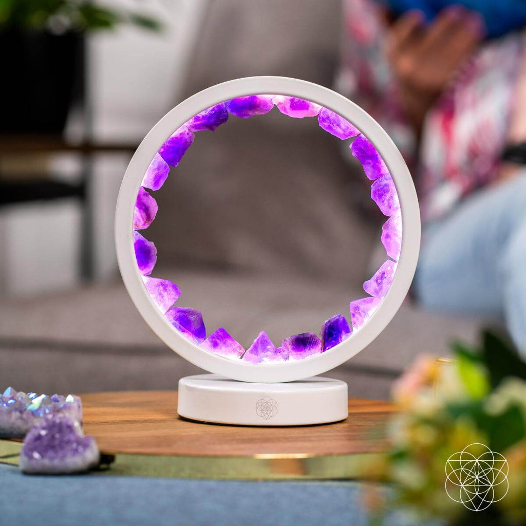 Stress Less, Sleep More – Amethyst Healing Lamp - The misfit market
