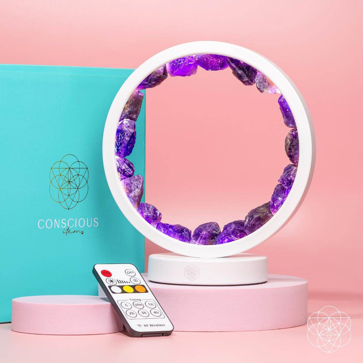 Stress Less, Sleep More – Amethyst Healing Lamp - The misfit market