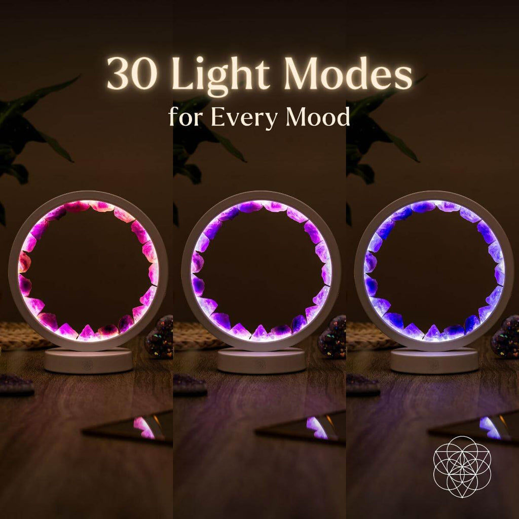 Stress Less, Sleep More – Amethyst Healing Lamp - The misfit market