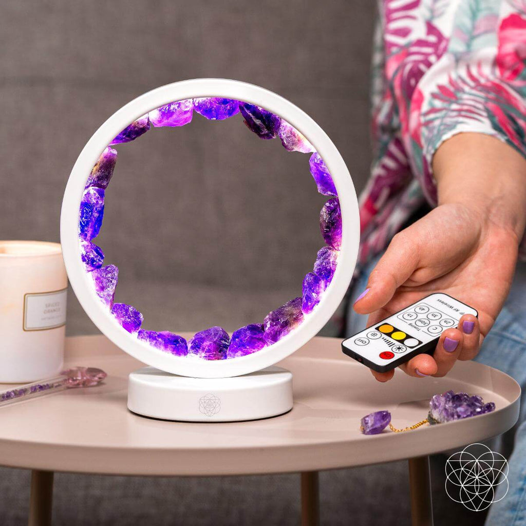 Stress Less, Sleep More – Amethyst Healing Lamp - The misfit market