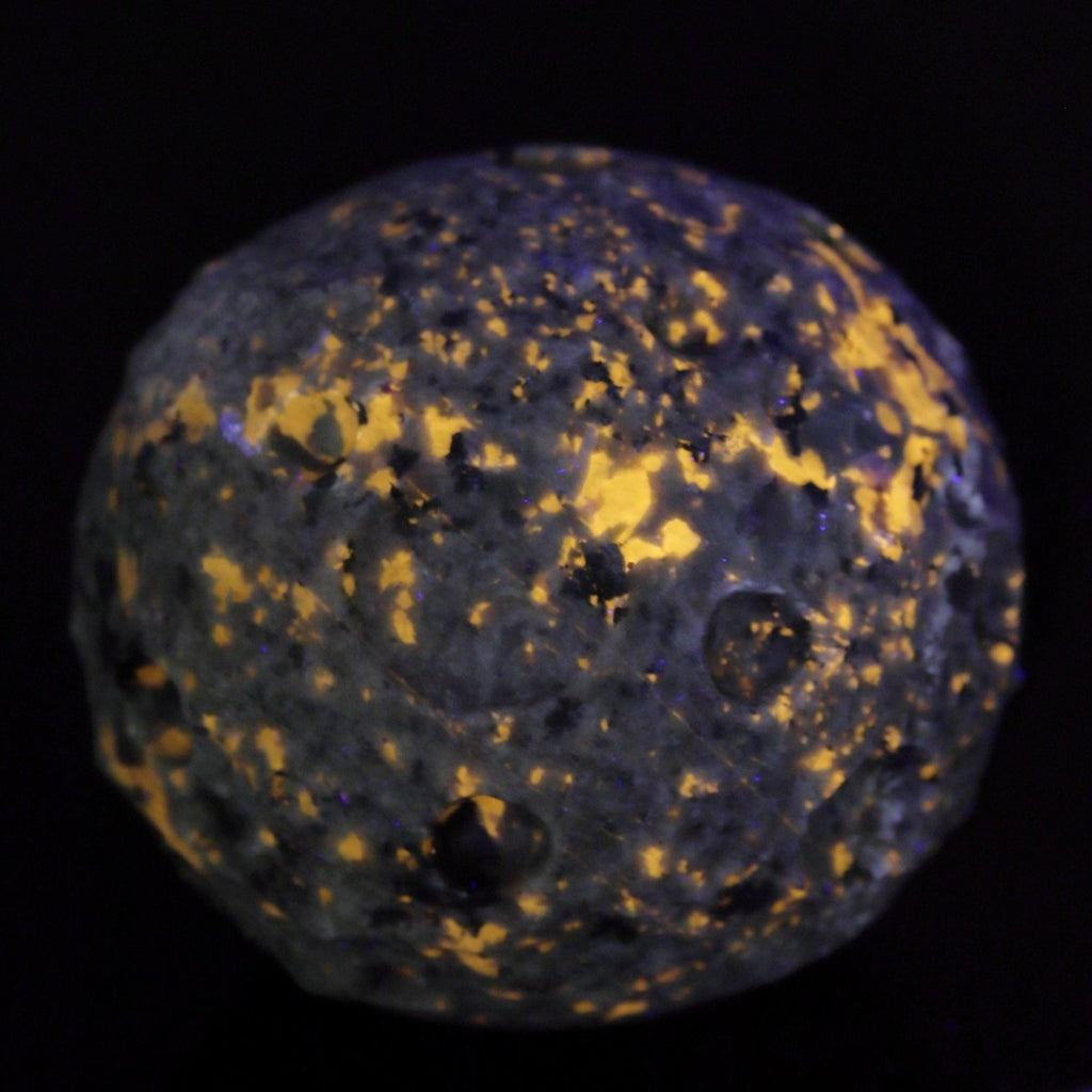 Sodalite Moon Carving