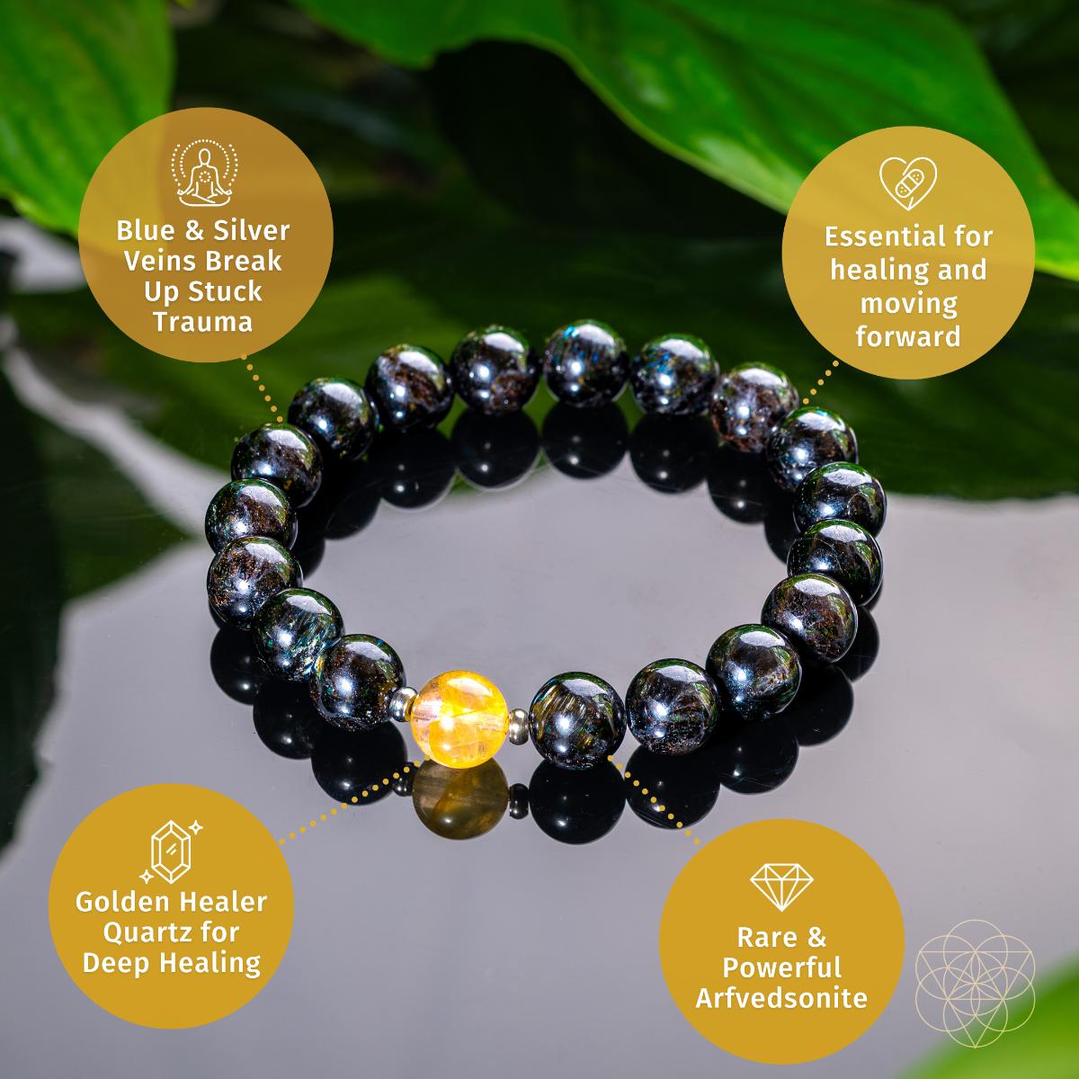 The Arfvedsonite Deep Healing Bracelet - The misfit market
