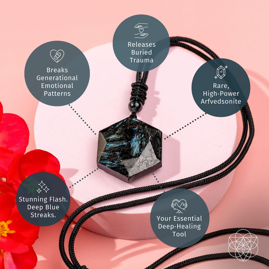 The Arfvedsonite Deep Healing Pendant - The misfit market
