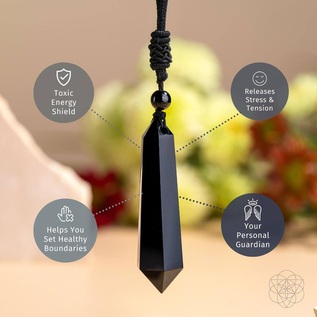 The Black Obsidian Talisman of Protection - The misfit market