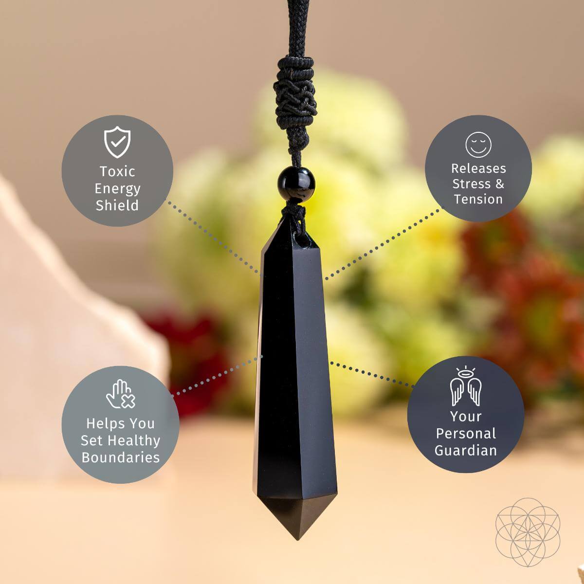 The Black Obsidian Talisman of Protection - The misfit market