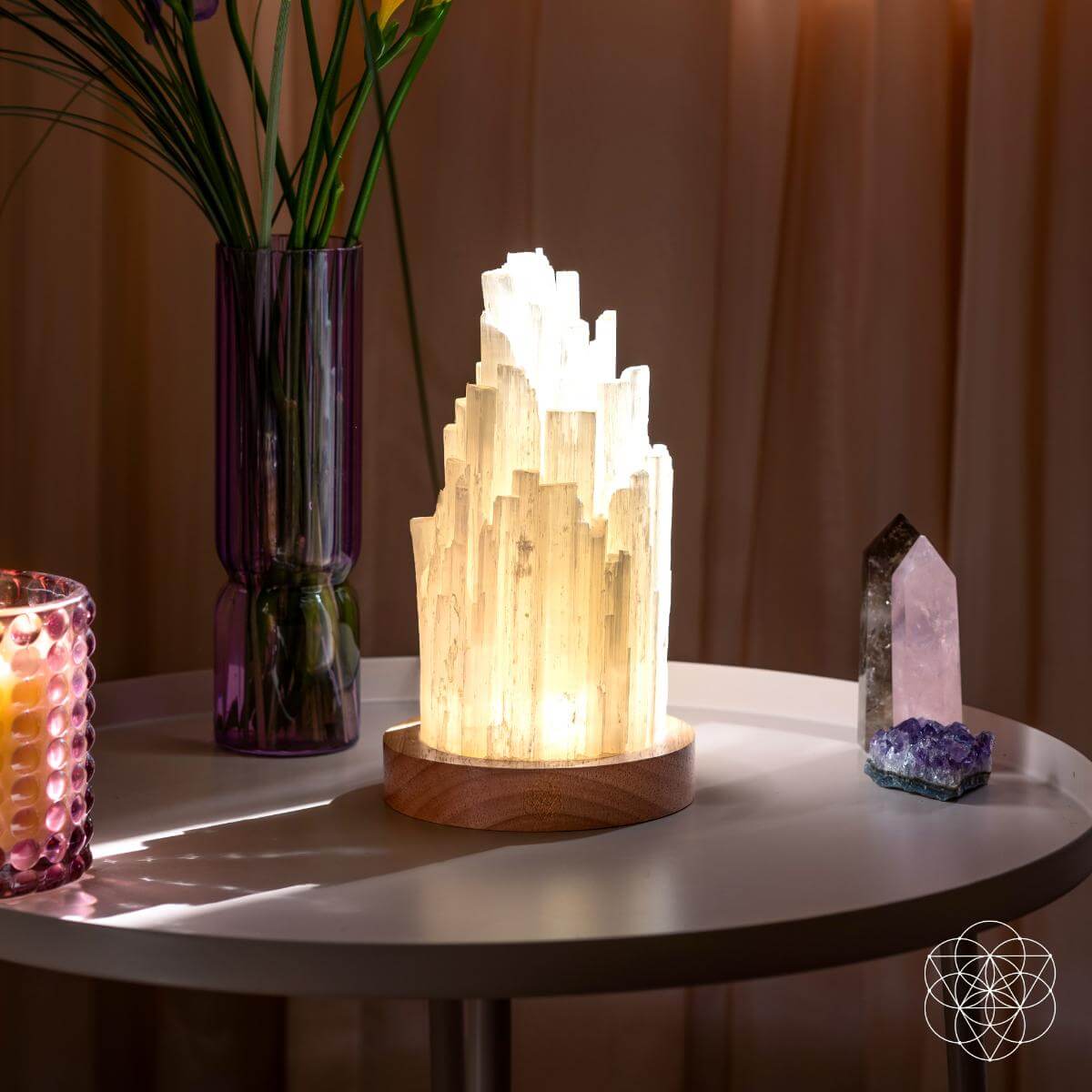 The Cleanse-All Selenite Lamp - 2 Pounds of Healing Power - The misfit market