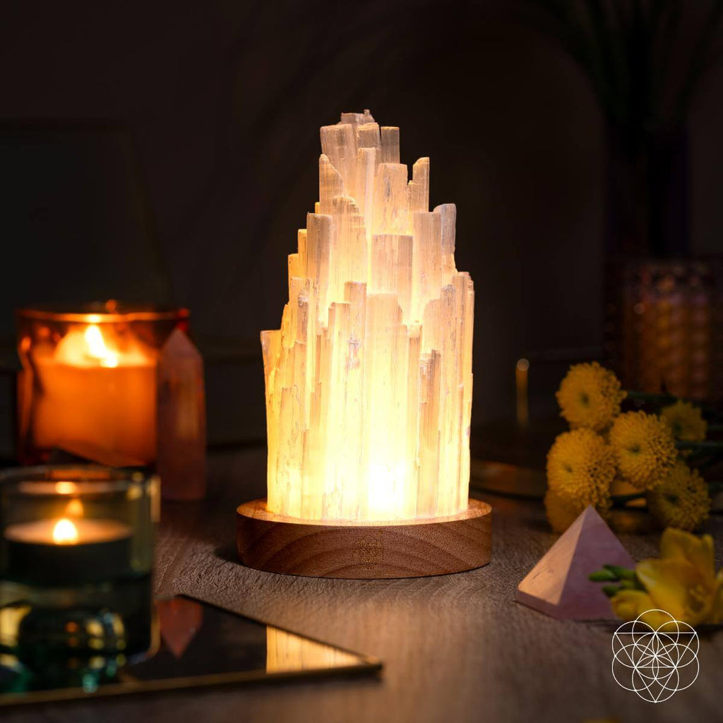 The Cleanse-All Selenite Lamp - 2 Pounds of Healing Power - The misfit market