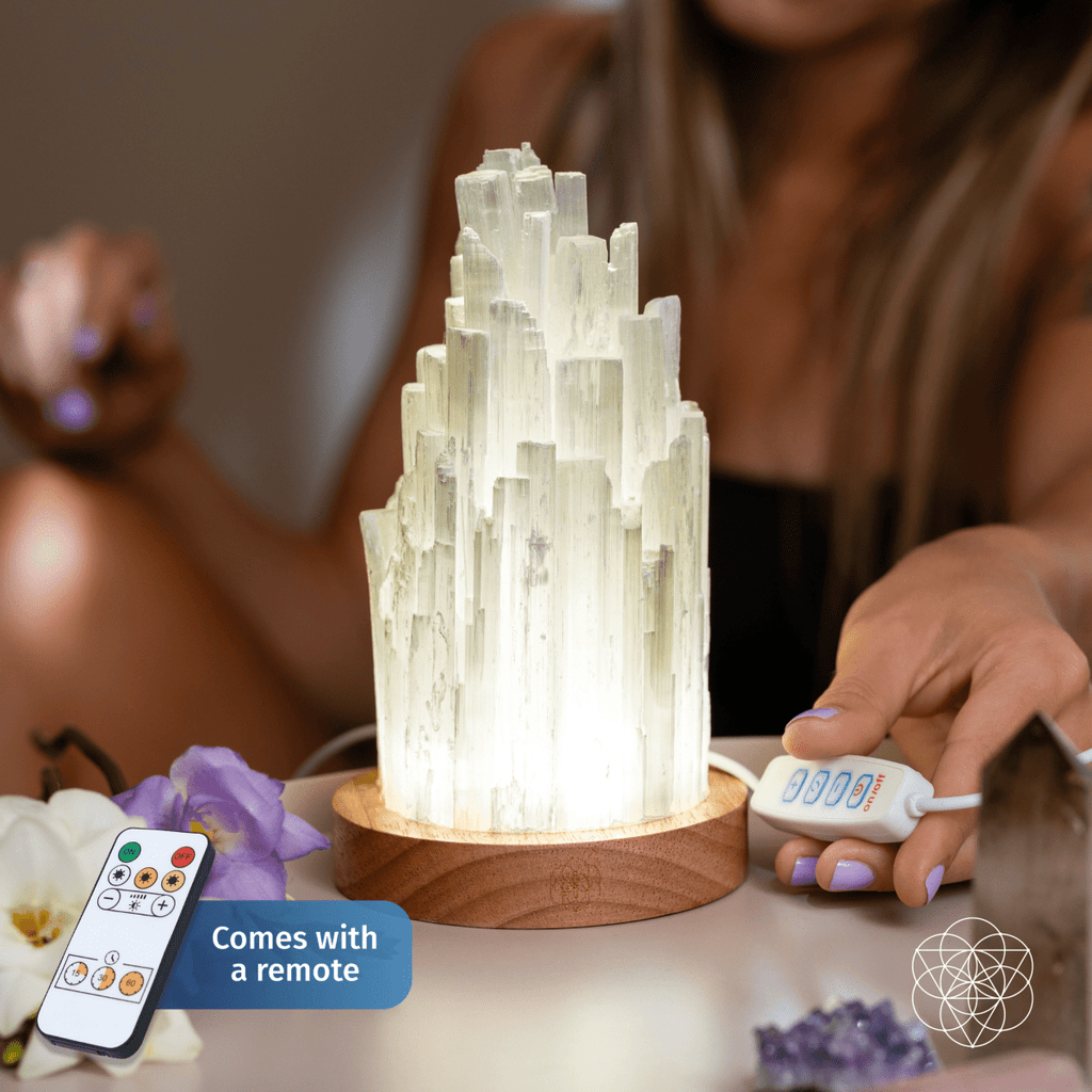 The Cleanse-All Selenite Lamp - 2 Pounds of Healing Power - The misfit market