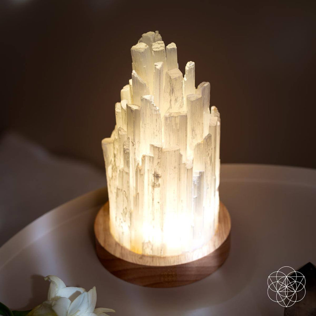 The Cleanse-All Selenite Lamp - 2 Pounds of Healing Power - The misfit market