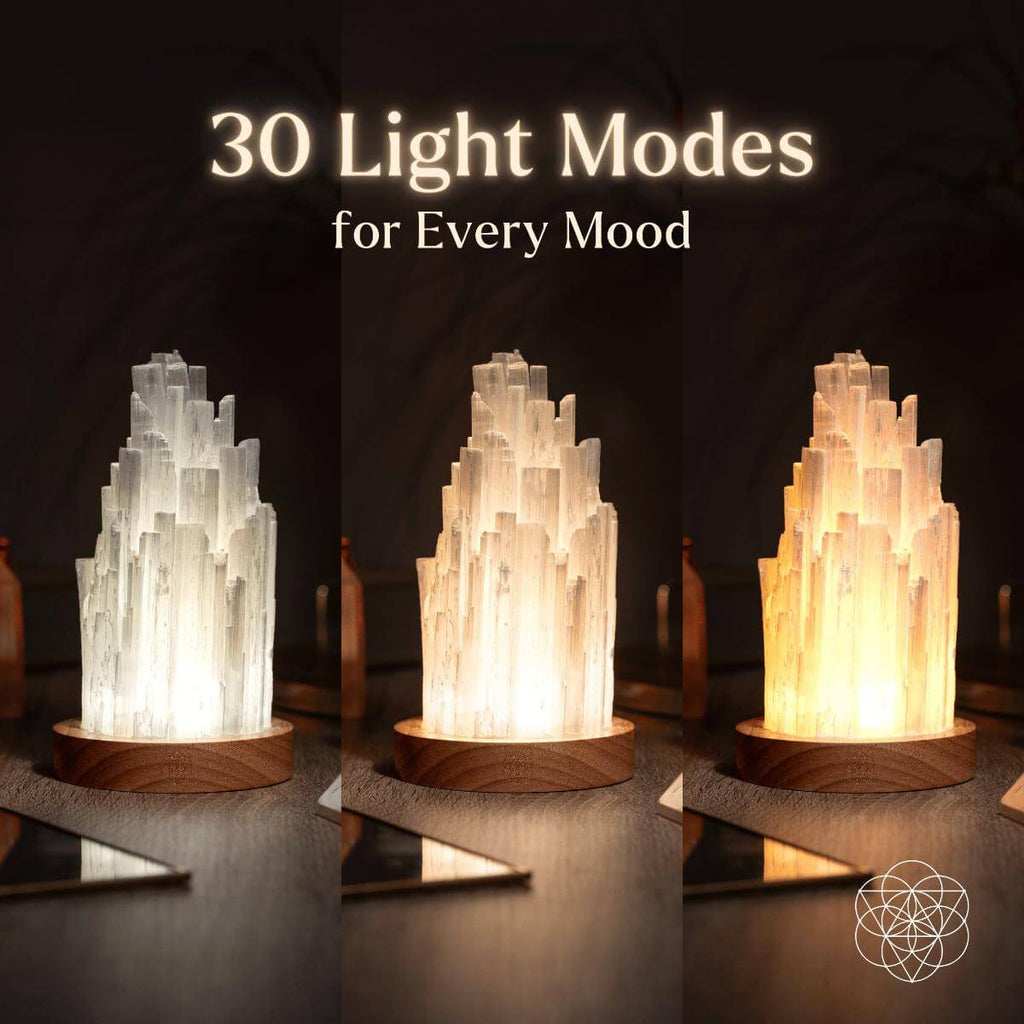 The Cleanse-All Selenite Lamp - 2 Pounds of Healing Power - The misfit market
