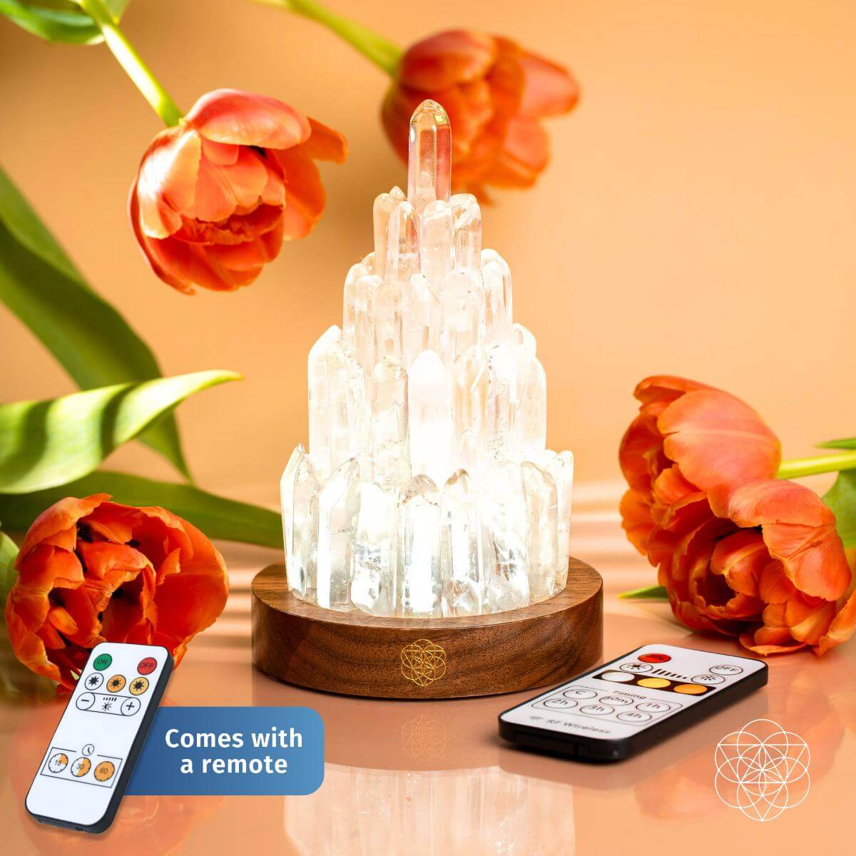The Clear Quartz Manifestation Tower Lamp - The misfit market