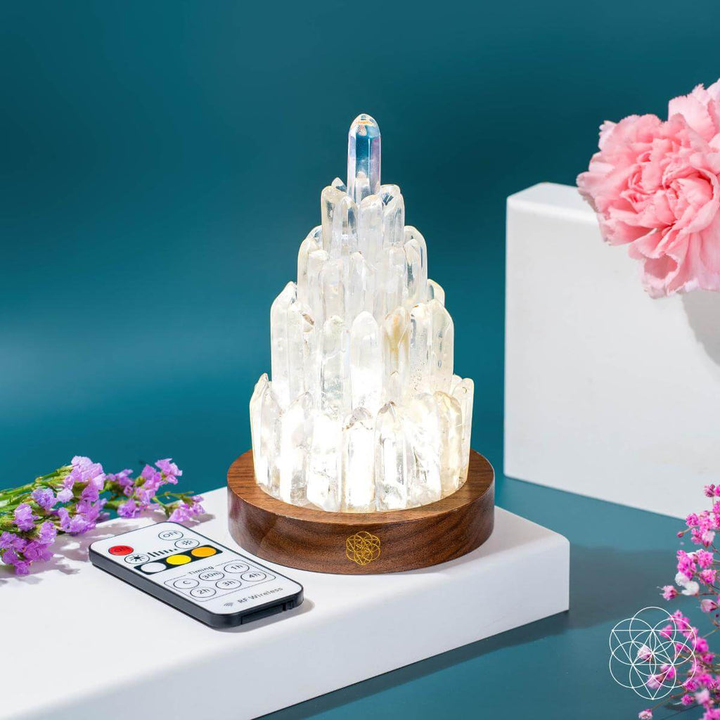 The Clear Quartz Manifestation Tower Lamp - The misfit market