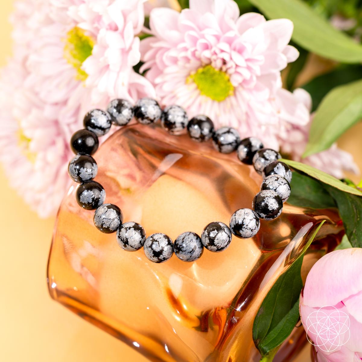 The Pattern Breaker – Snowflake Obsidian Bracelet - The misfit market