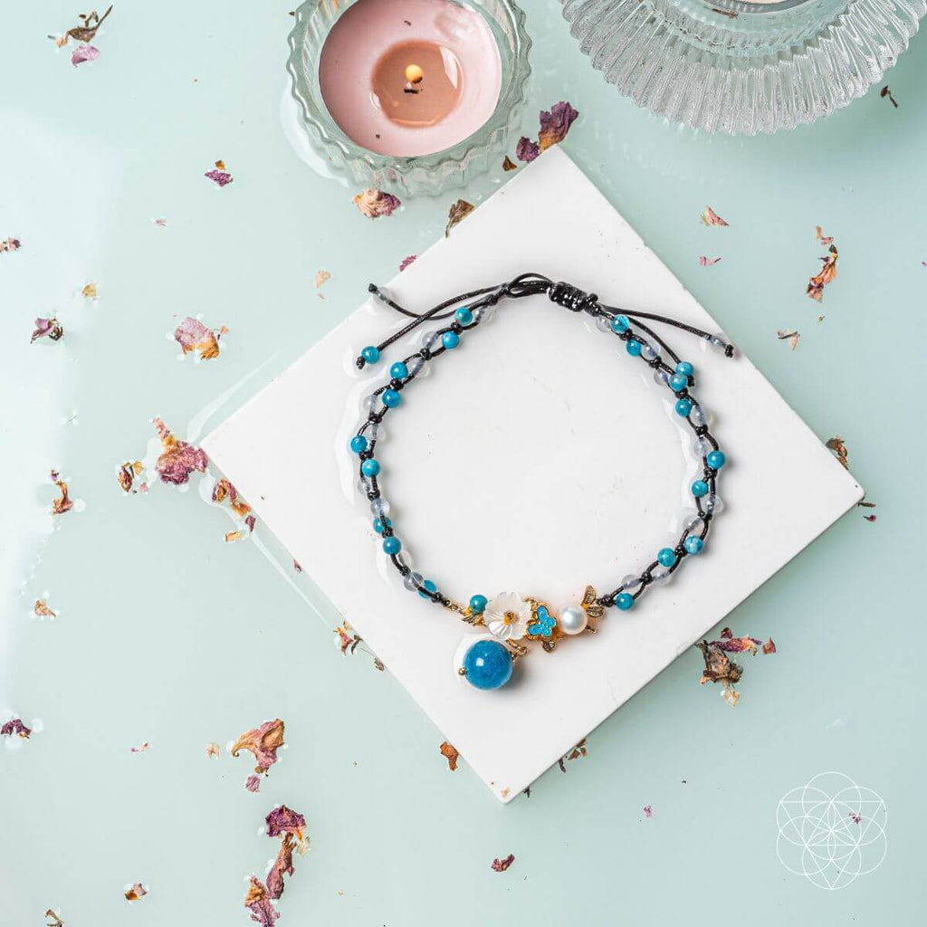 Triple Crystal Anklet of Positivity - The misfit market