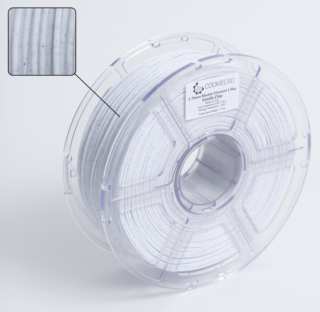 Vanilla Chip Marble PLA Filament 1.75mm, 1kg
