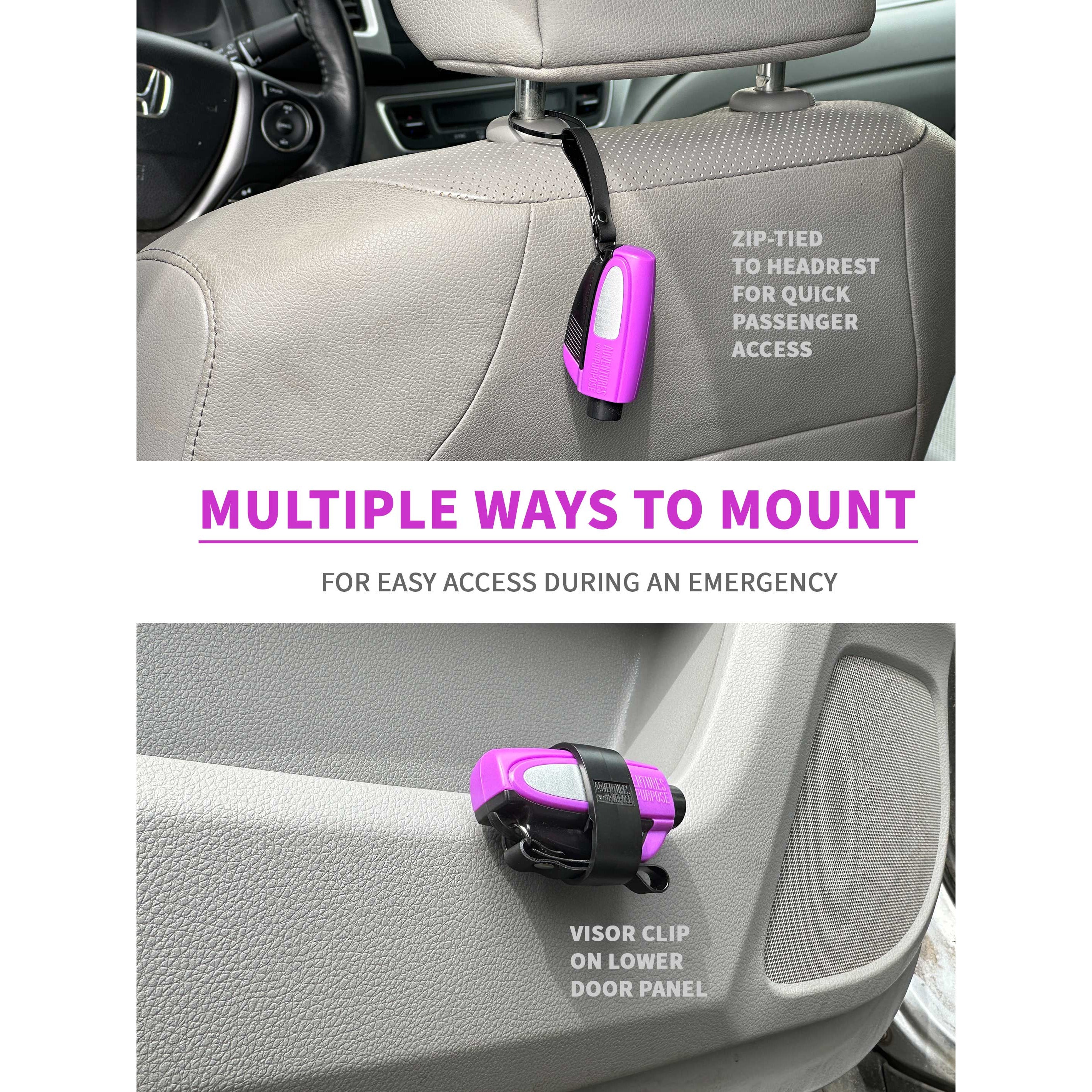 2-in-1 Emergency Window Breaker & Seatbelt Cutter - The misfit market
